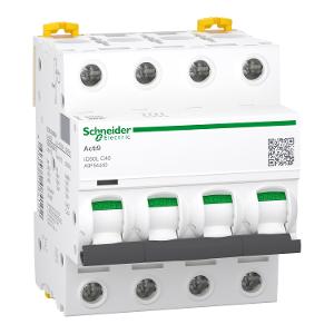 MCB ACTI9 IC60L 4P 40A C CURVE  4MOD MCB ACTI9 IC60L 4P 40A C CURVE  4MOD