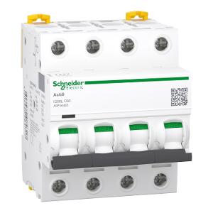 MCB ACTI9 IC60L 4P 63A C CURVE  4MOD MCB ACTI9 IC60L 4P 63A C CURVE  4MOD