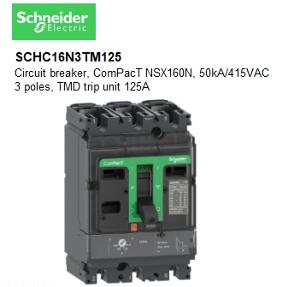 Image for product MCCB NSX160N  AC 3P 125A TMD