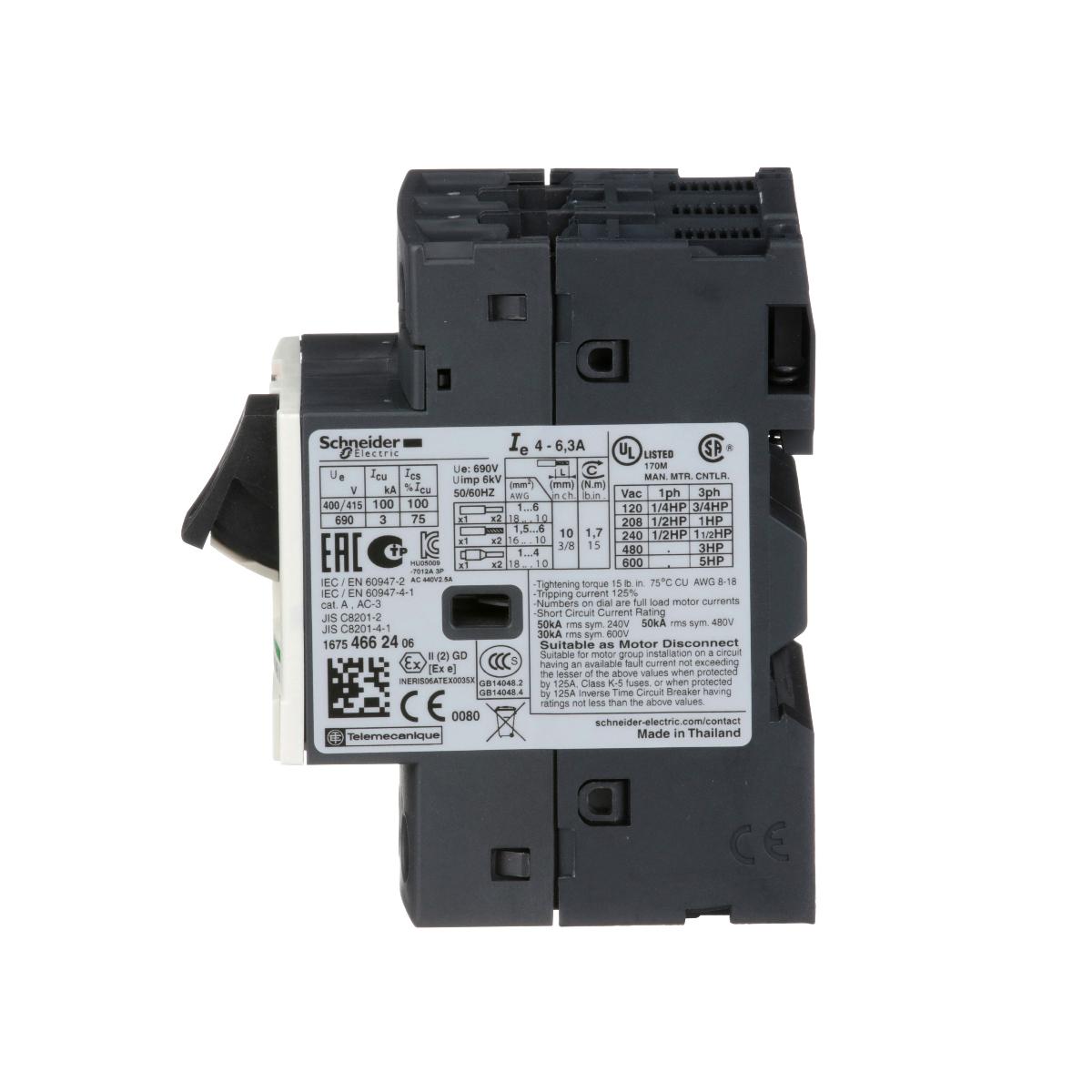 MOTOR CIRCUIT BREAKER TH-MAG 4.0-6.3A