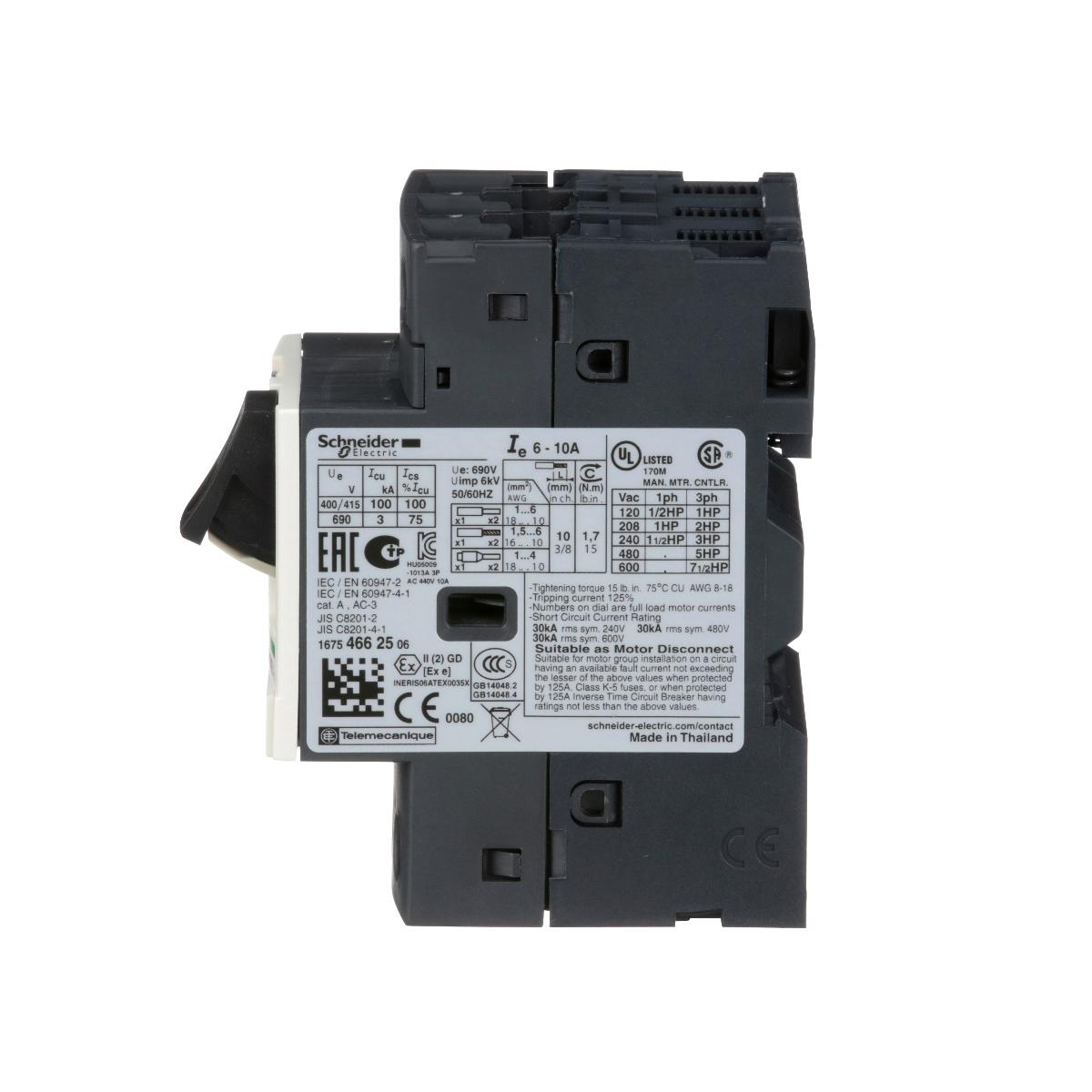 MOTOR CIRCUIT BREAKER TH-MAG 6.0-10.0A