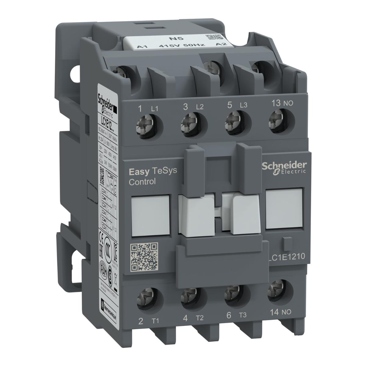 CONTACTOR 3P 5.5KW 12A AC3 415VAC 1N/O