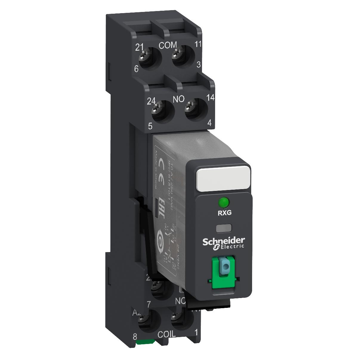 PLUG IN I/FACE RELAY 2CO 5A 24VDC + LED