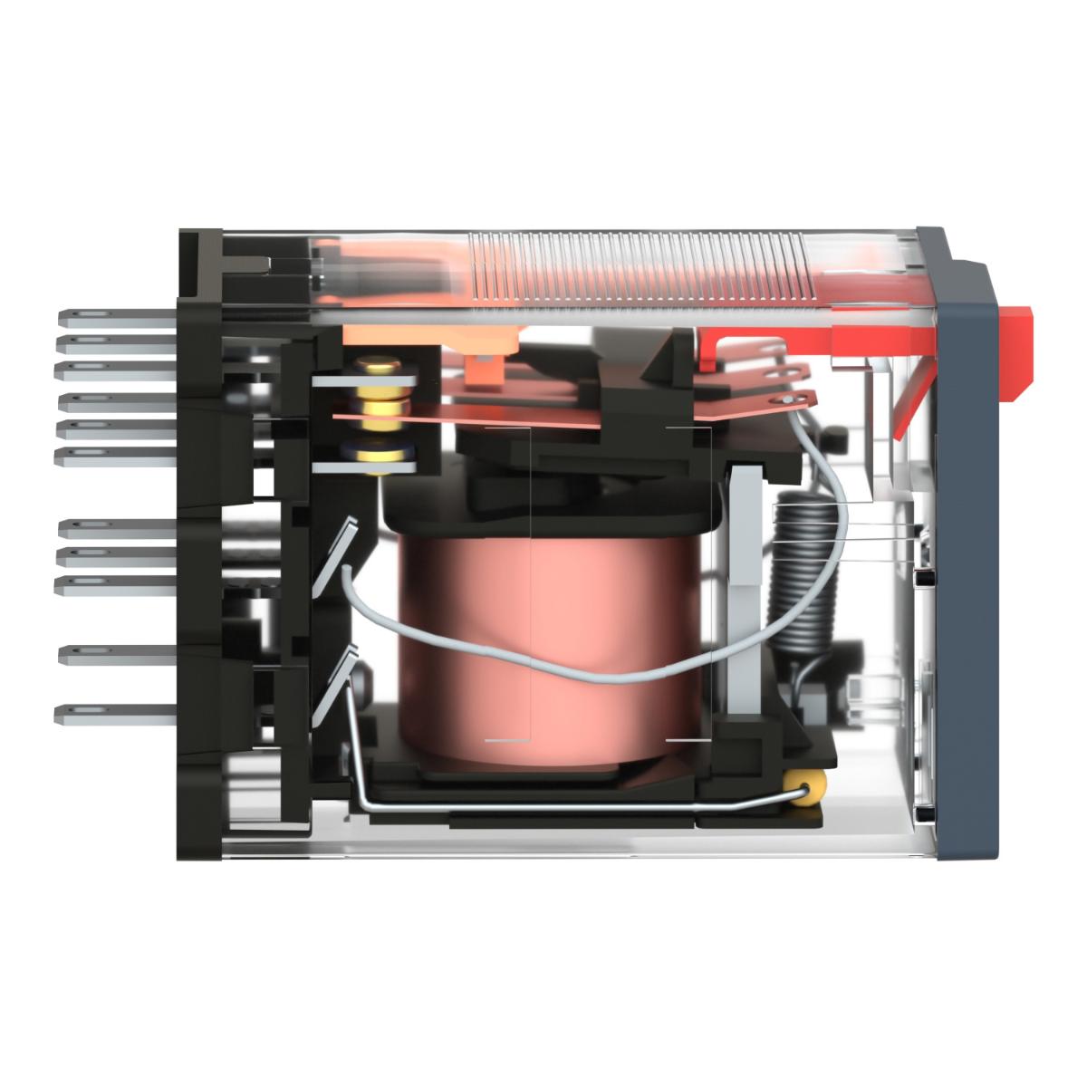 MINI PLUG IN RELAY 4C/O 6A 120VAC + LED