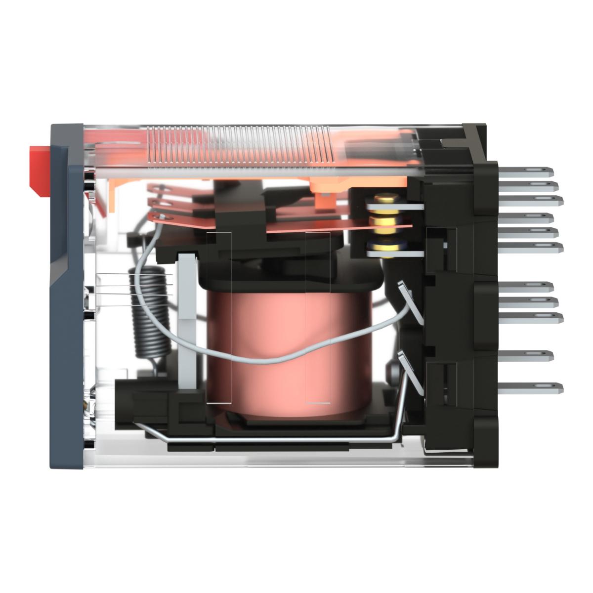 MINI PLUG IN RELAY 4C/O 6A 120VAC + LED