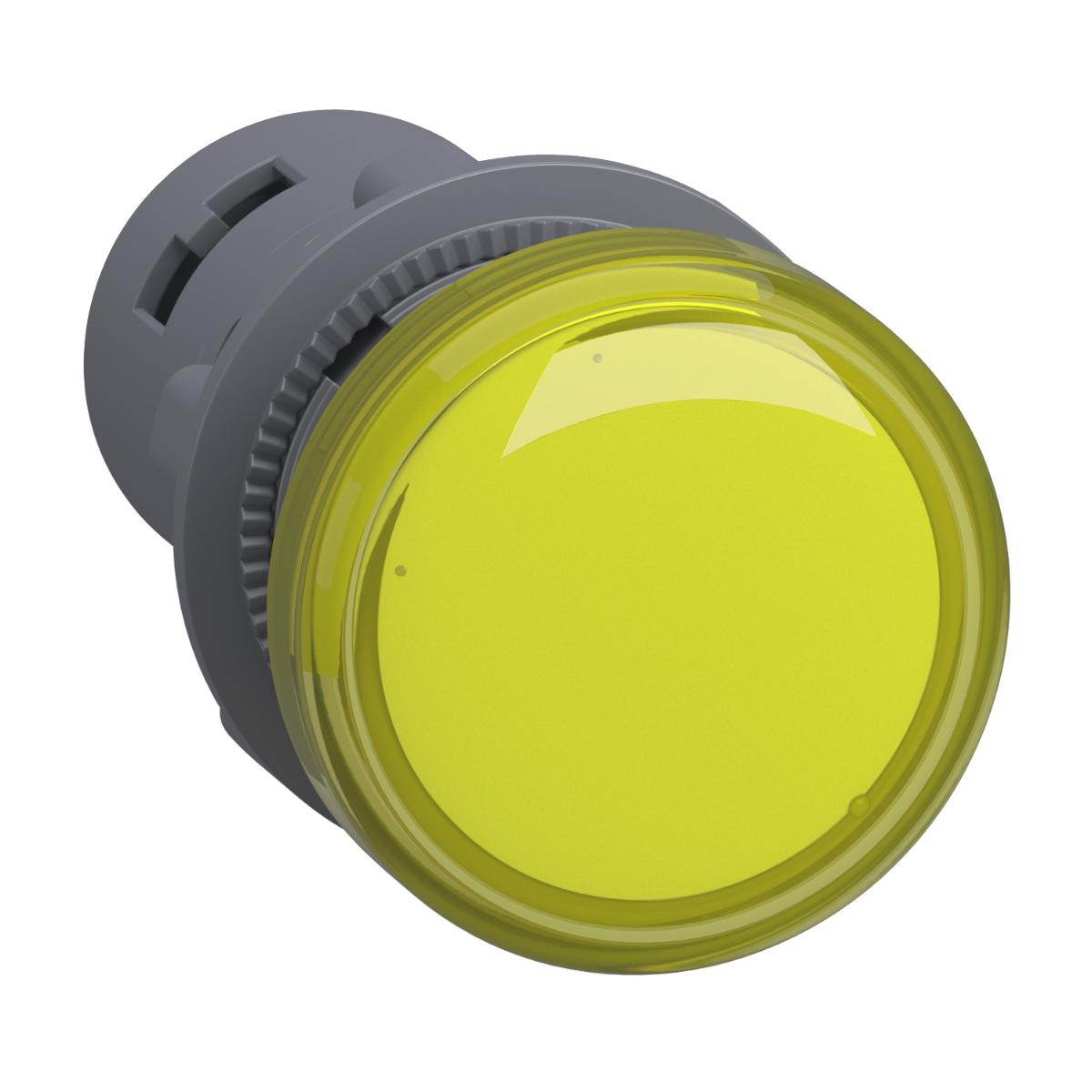 22MM LED PILOT LIGHT 110VACDC YELLOW