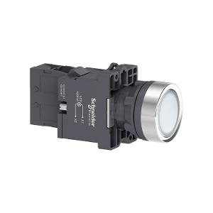 22MM ILLUM P/BUTT FLUSH 220VAC WHT 1NO 22MM ILLUM P/BUTT FLUSH 220VAC WHT 1NO