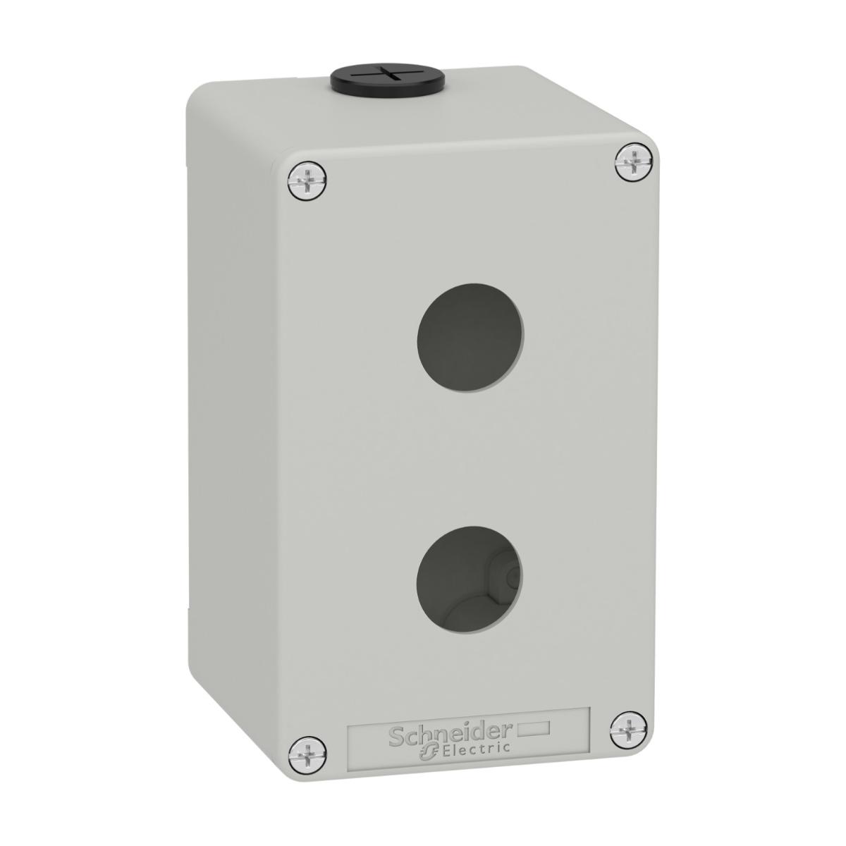 EMPTY GREY 2 HOLES CONTROL BOX