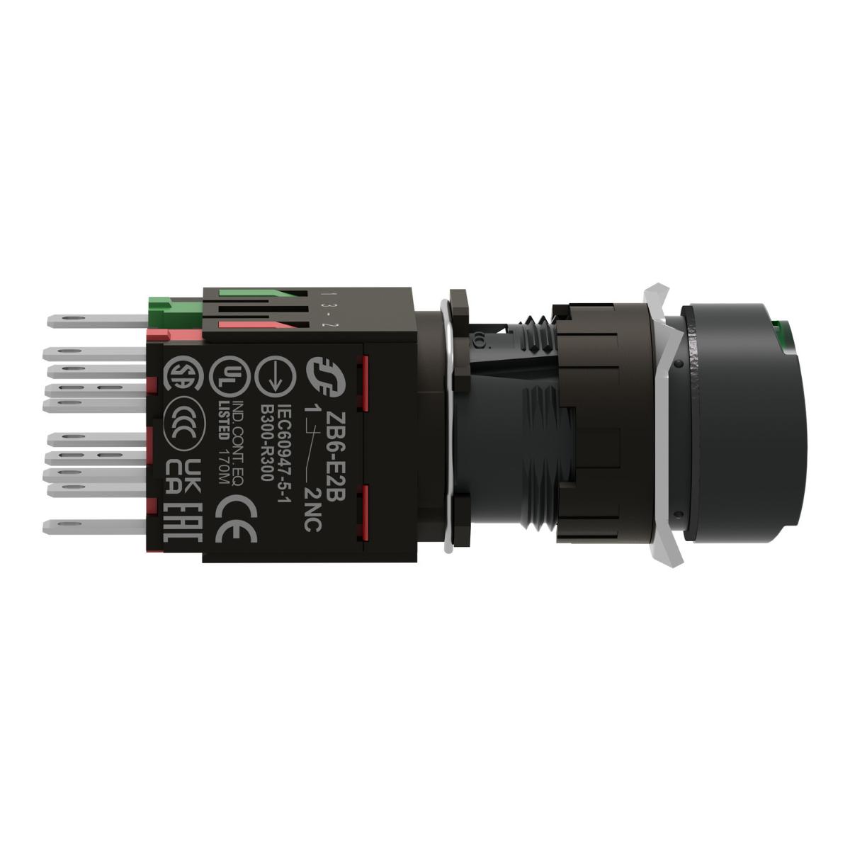 GREEN ILLUMINATED PUSHBUT TO N DIAM 16 F