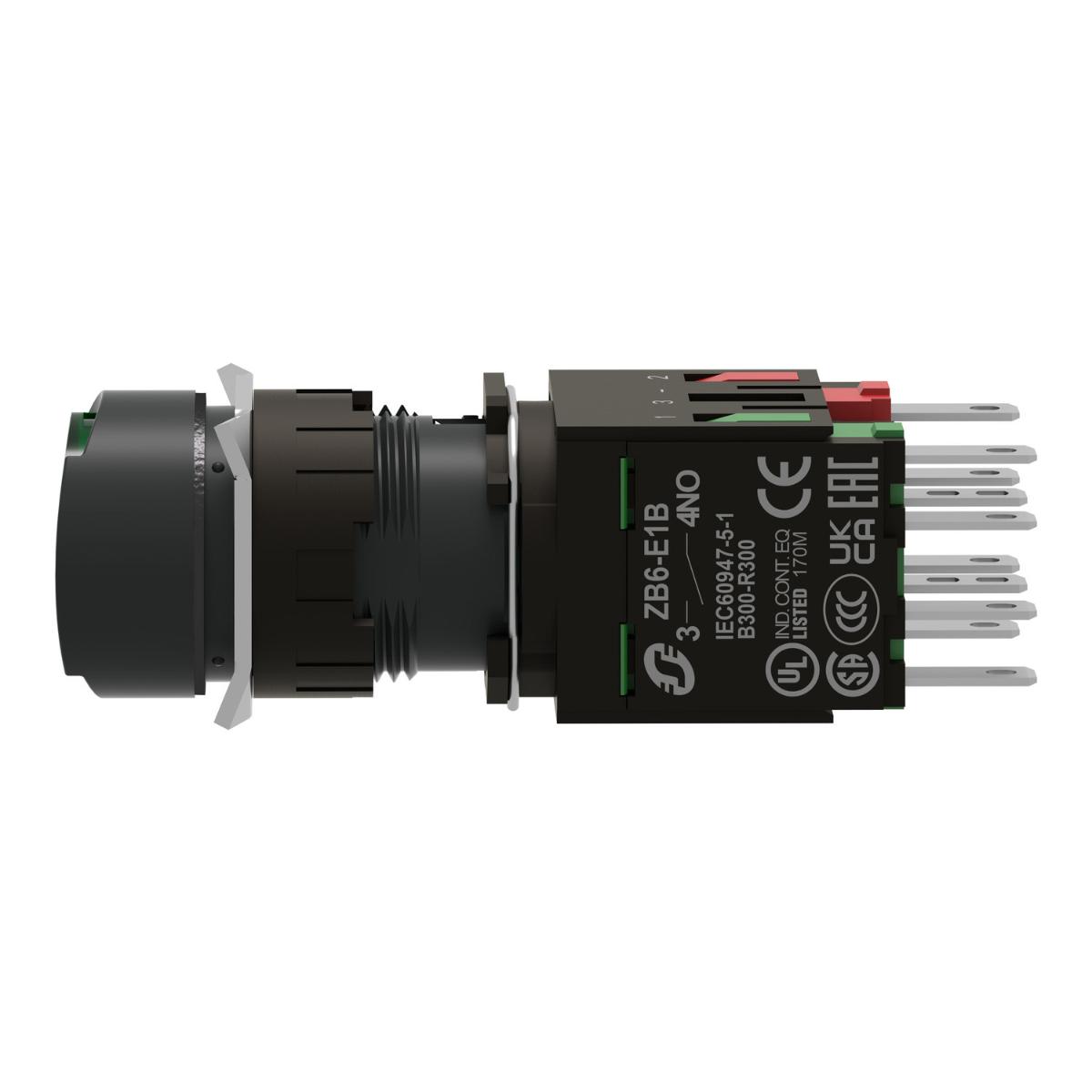 GREEN ILLUMINATED PUSHBUT TO N DIAM 16 F