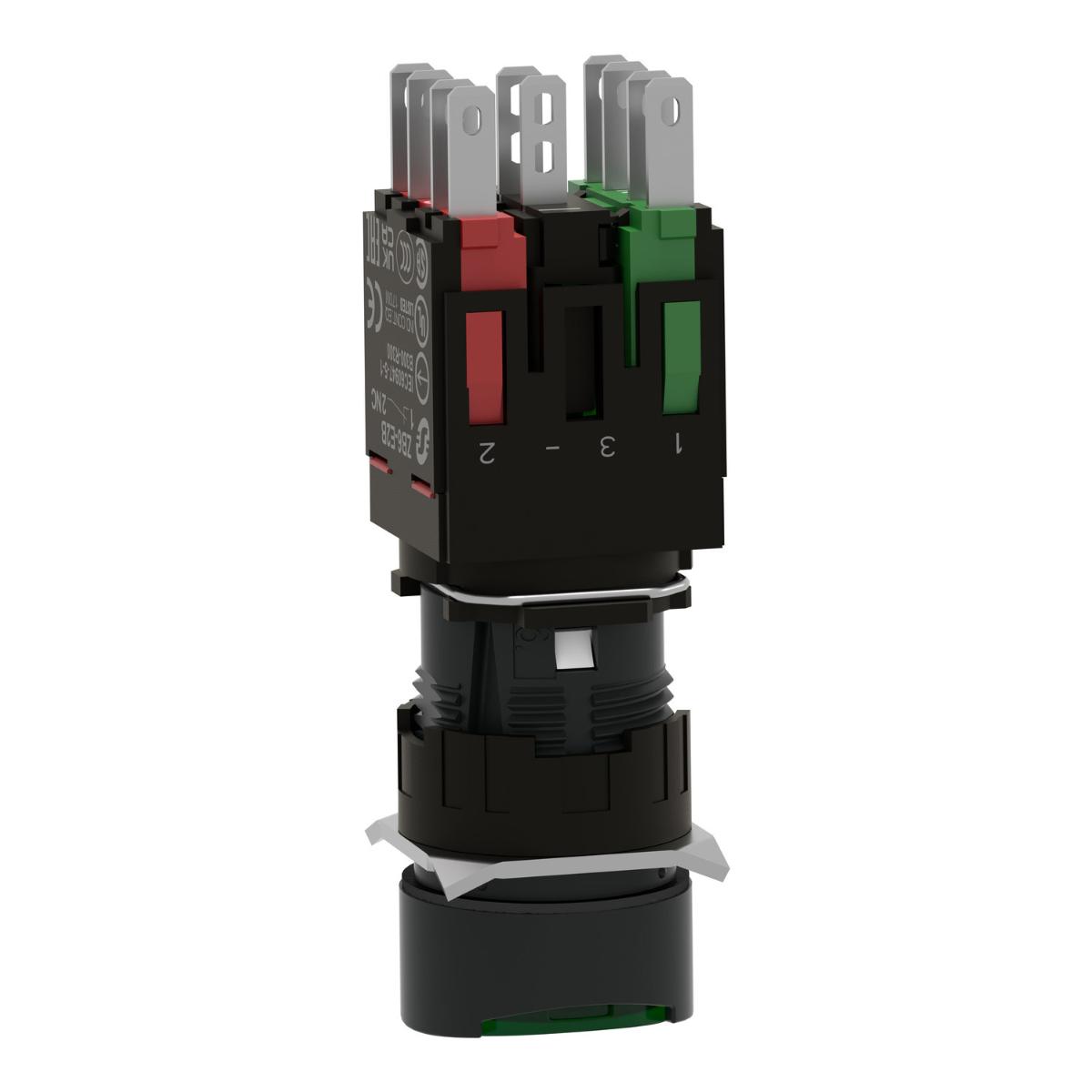 GREEN ILLUMINATED PUSHBUT TO N DIAM 16 F