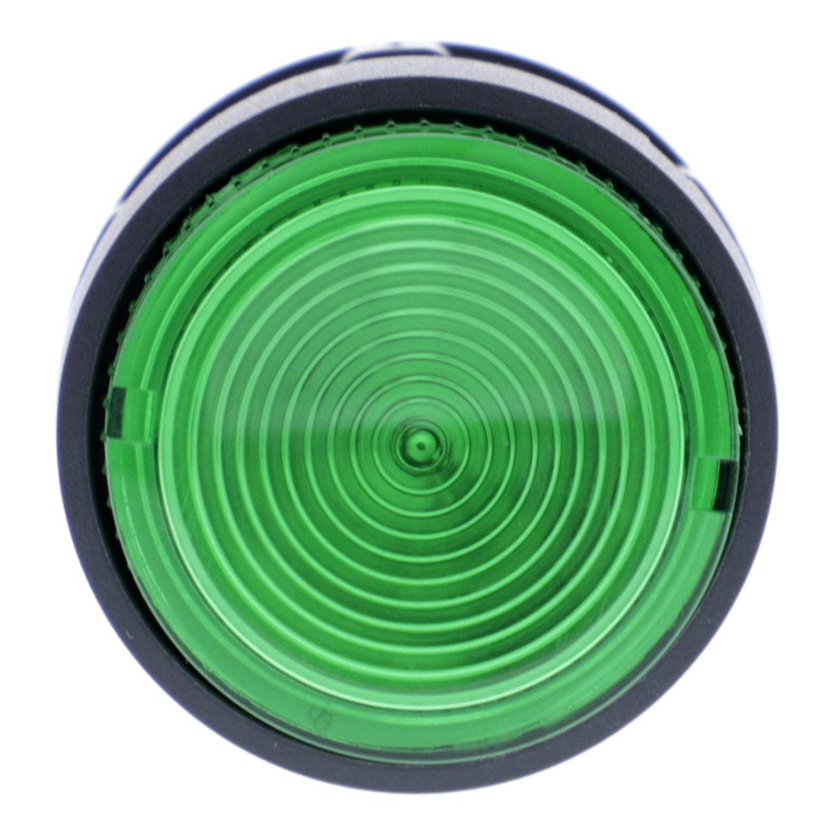 ILLUM P/BUTTON SW GRN 1 N/O 22mm 240VAC