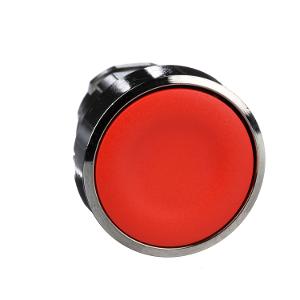 P/BUTTON OPER FLUSH S/R RED 22mm METAL