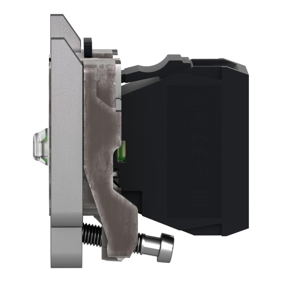 LED MODULE + CONT BLOCK 24/120VAC/DC WHT