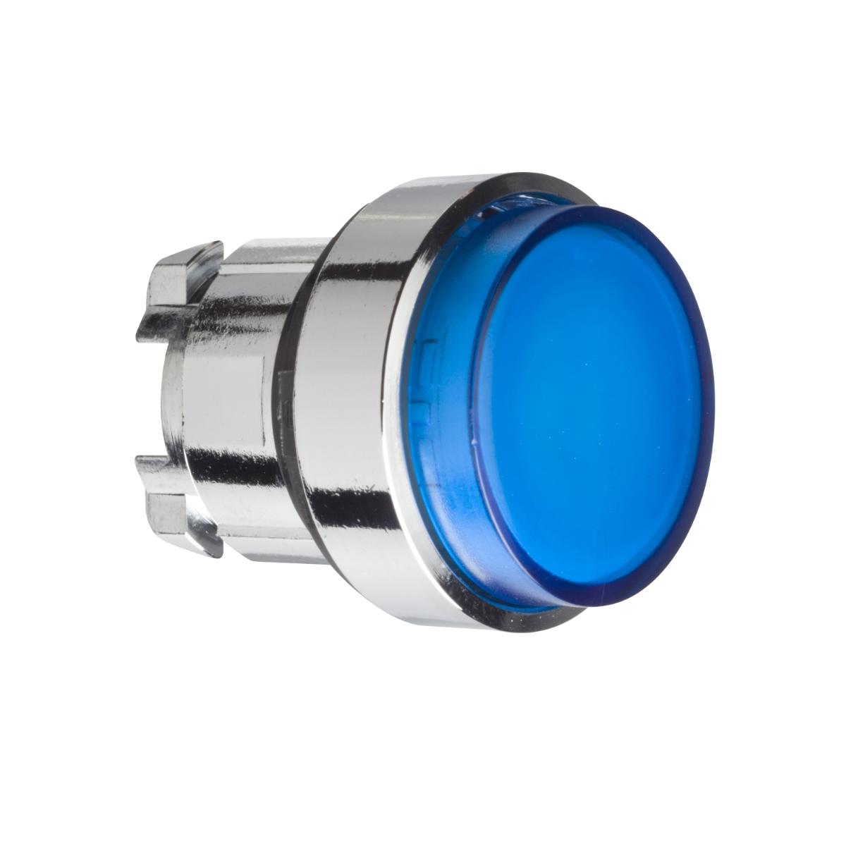 ILLUM PUSHBUTTON OPERATOR BA9S BLUE PROJ