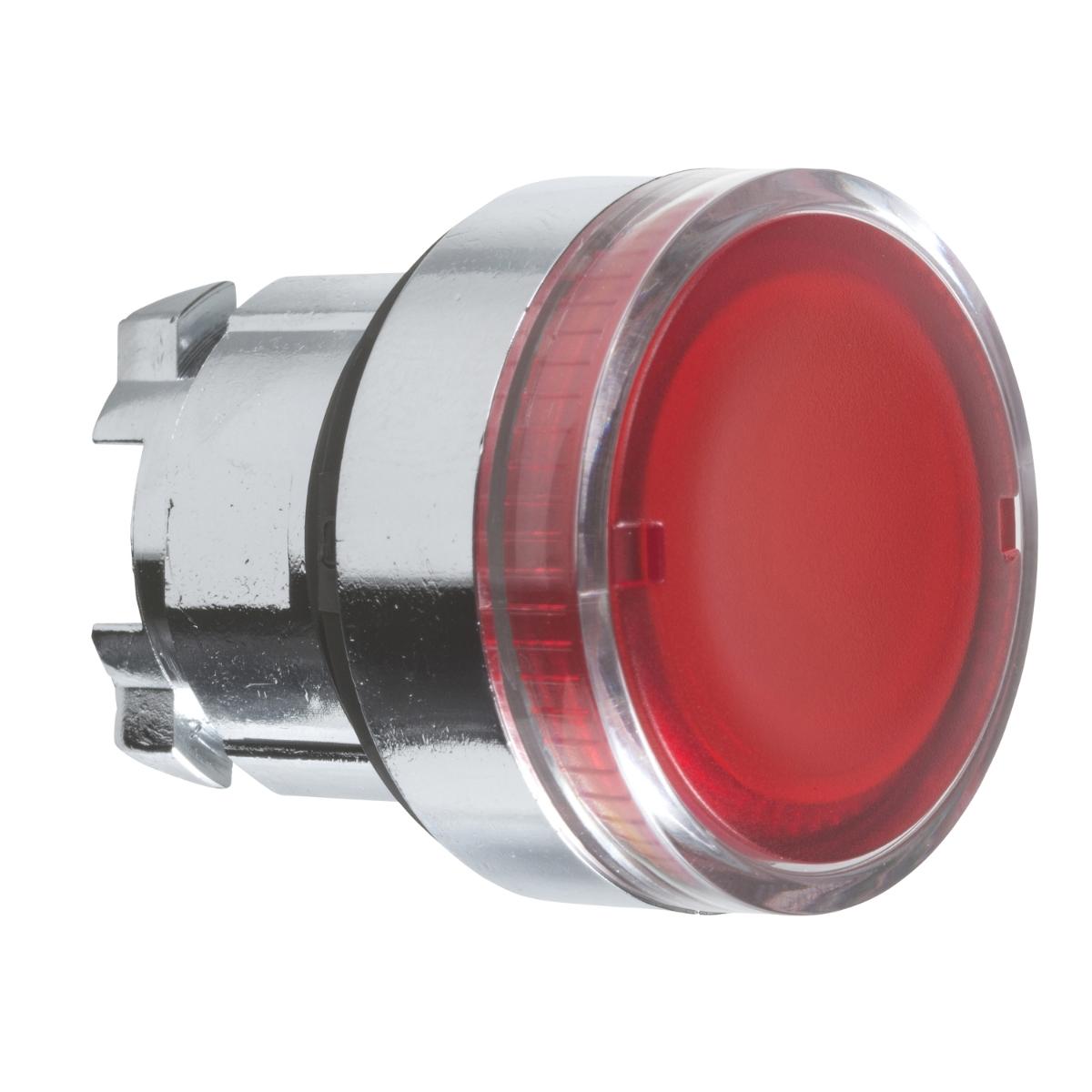 ILLUM PUSHBUTTON OPERATOR BA9S RED FLUSH
