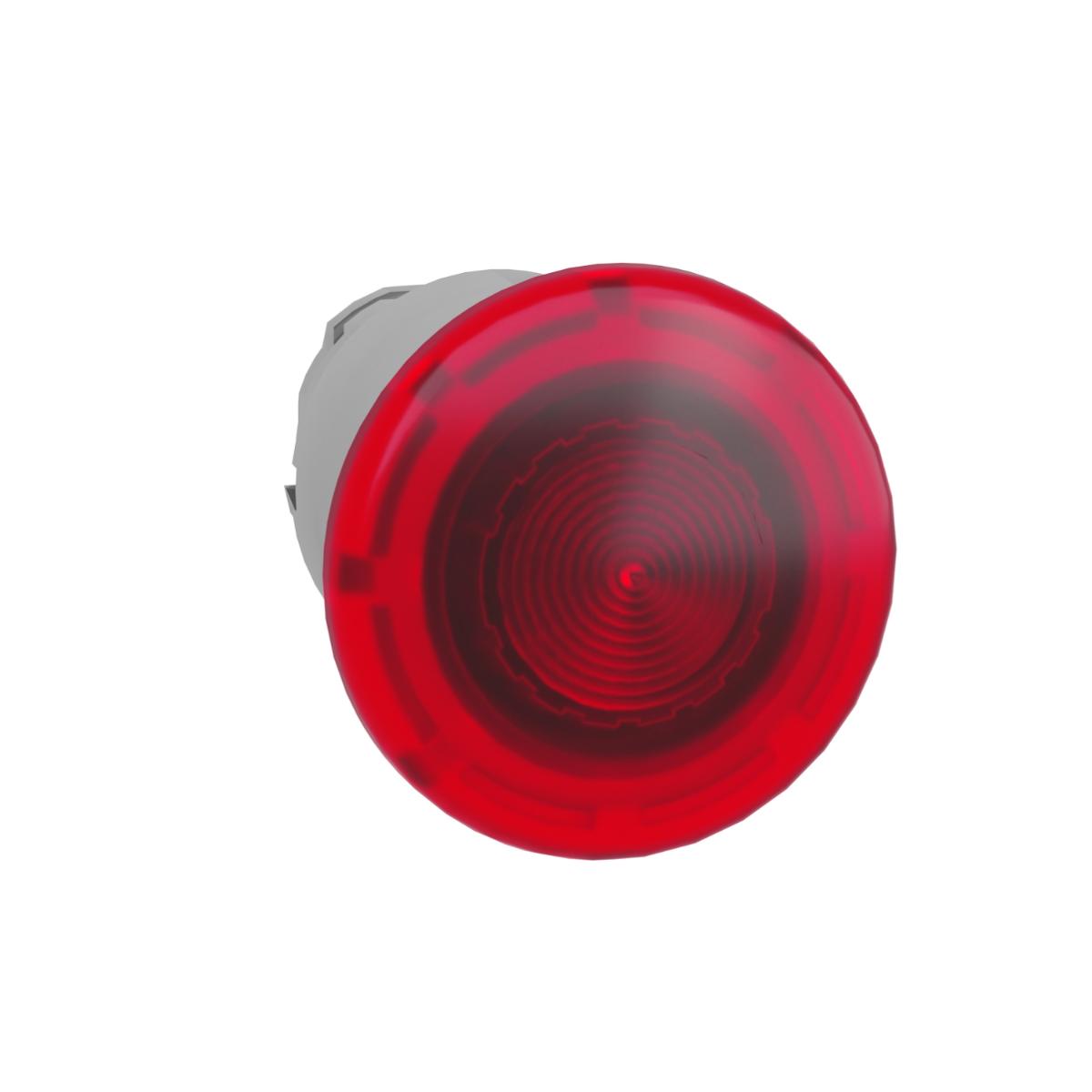 40MM ILLUM MUSHROOM HEAD OPER RED S/R