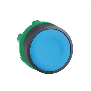 PUSHBUTTON OPER FLUSH S/R BLUE 22mm