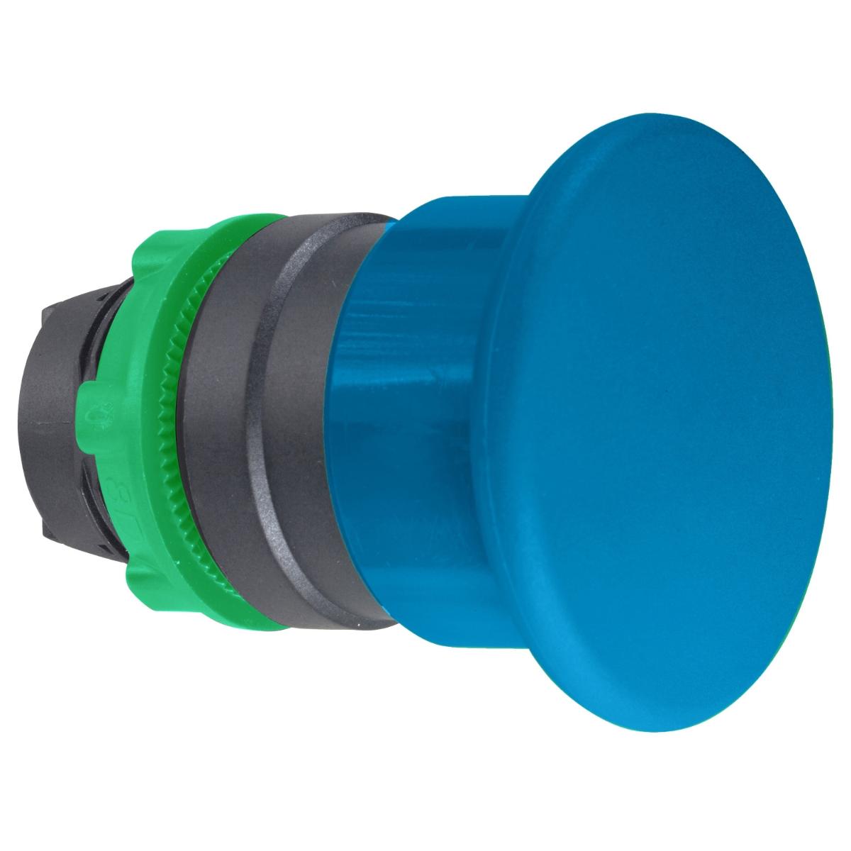 40mm M/ROOM P/BUTTON OPER BLUE 22mm