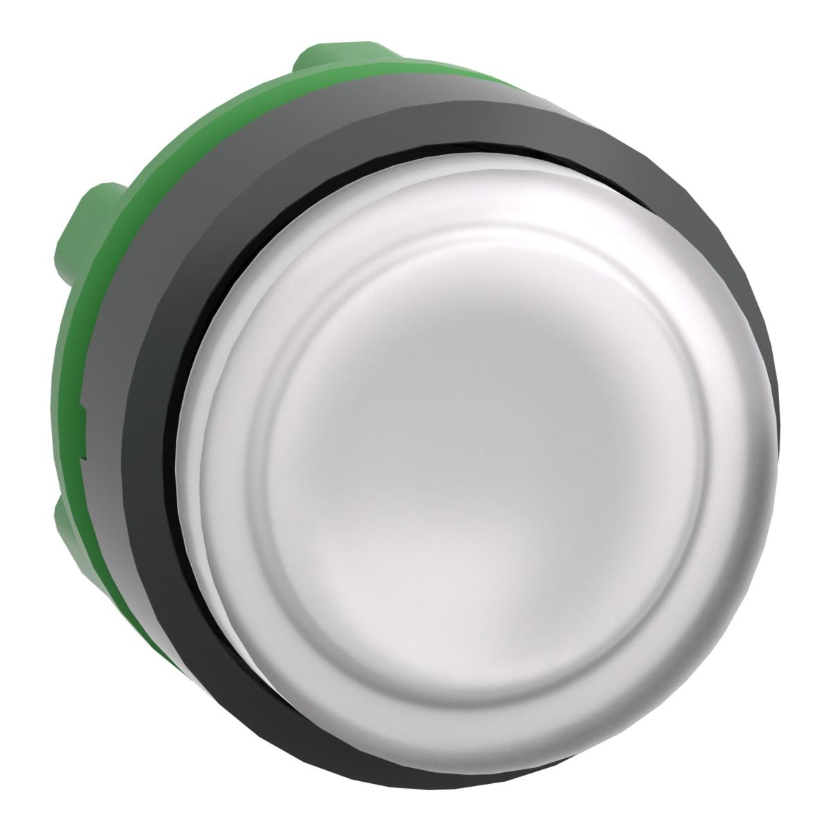 ILLUM P/BUTTON OPER PROJECT LED WHT 22mm