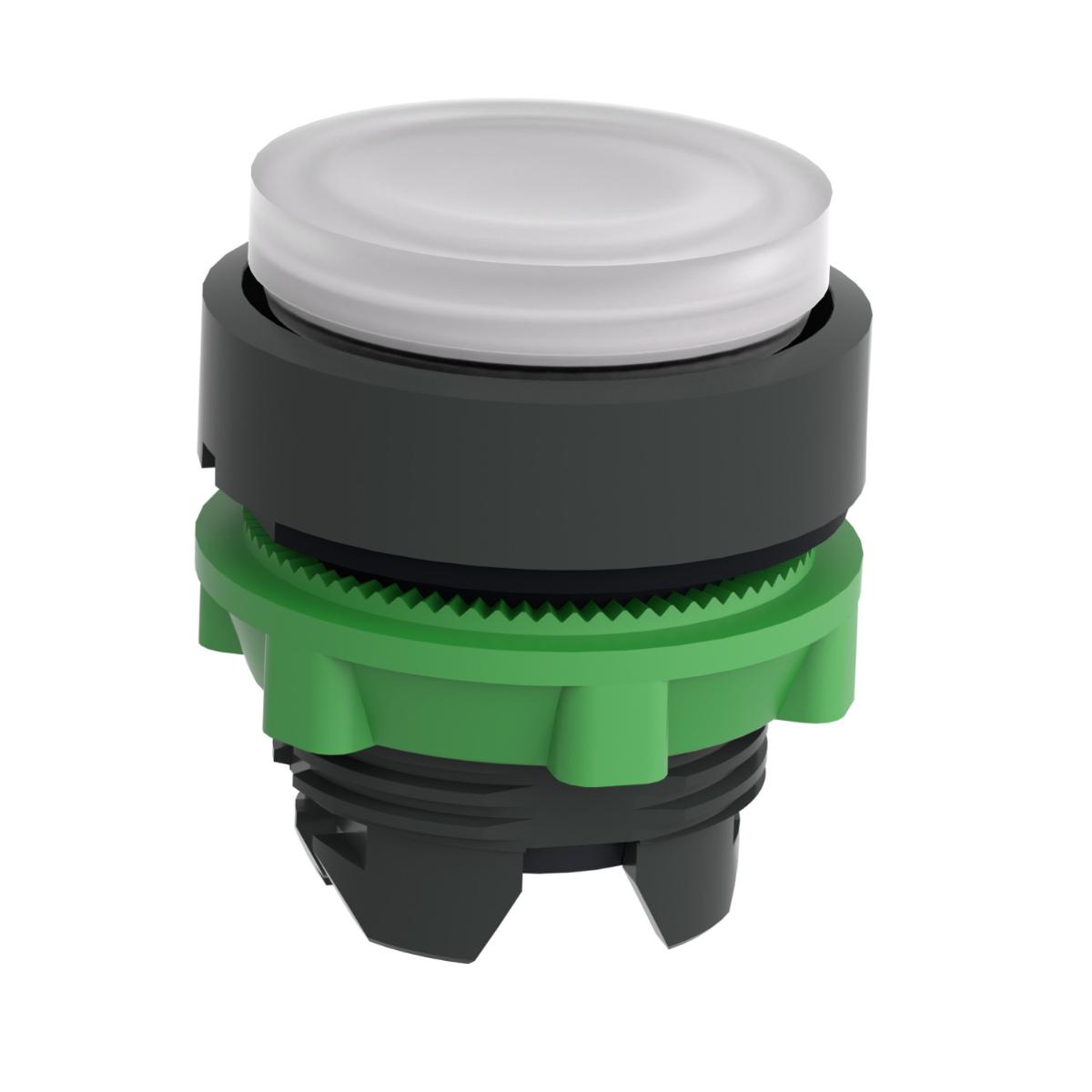 ILLUM P/BUTTON OPER PROJECT LED WHT 22mm
