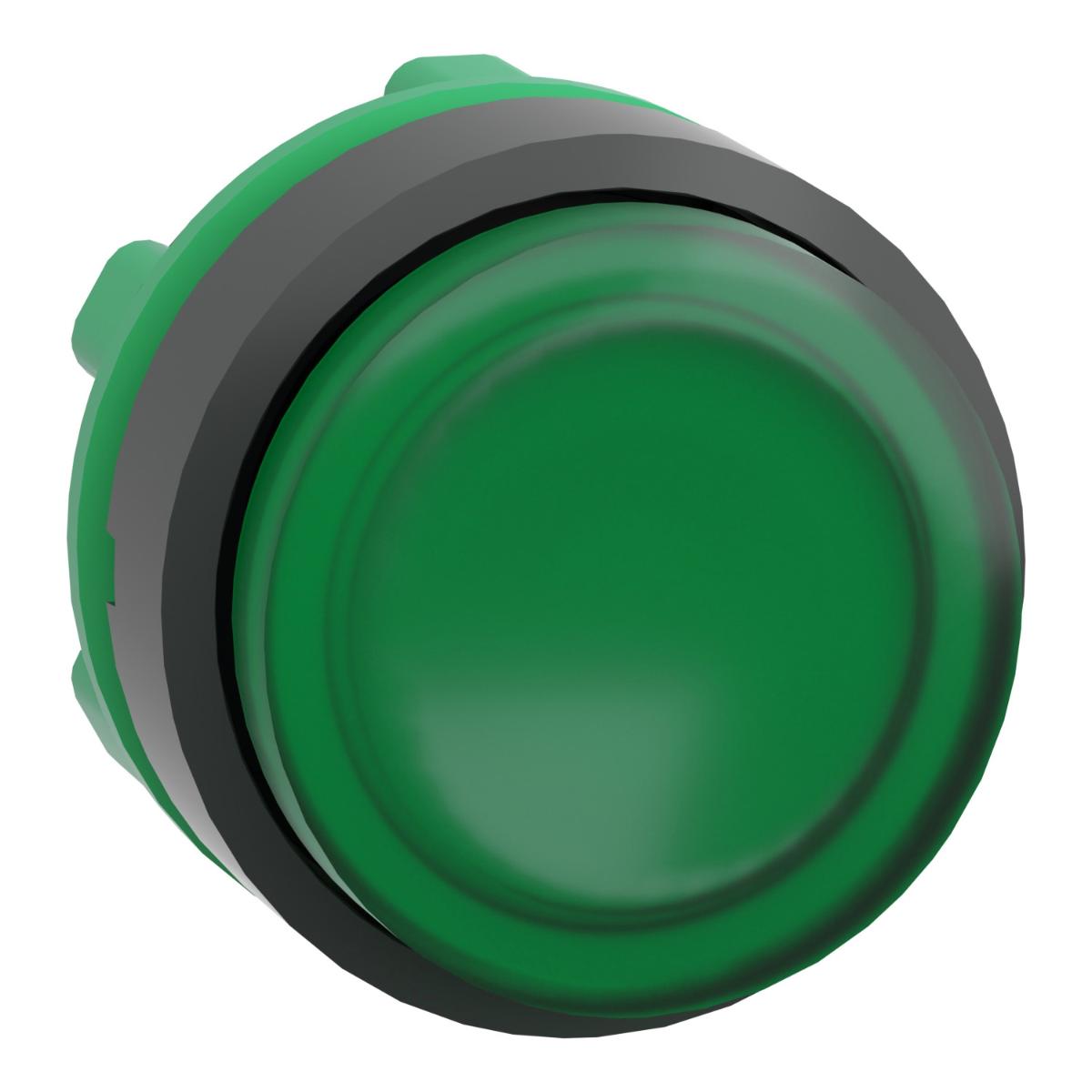 ILLUM P/BUTTON OPER PROJECT LED GRN 22mm