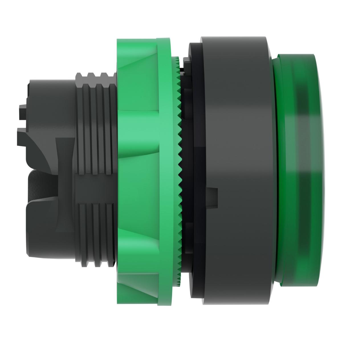 ILLUM P/BUTTON OPER PROJECT LED GRN 22mm