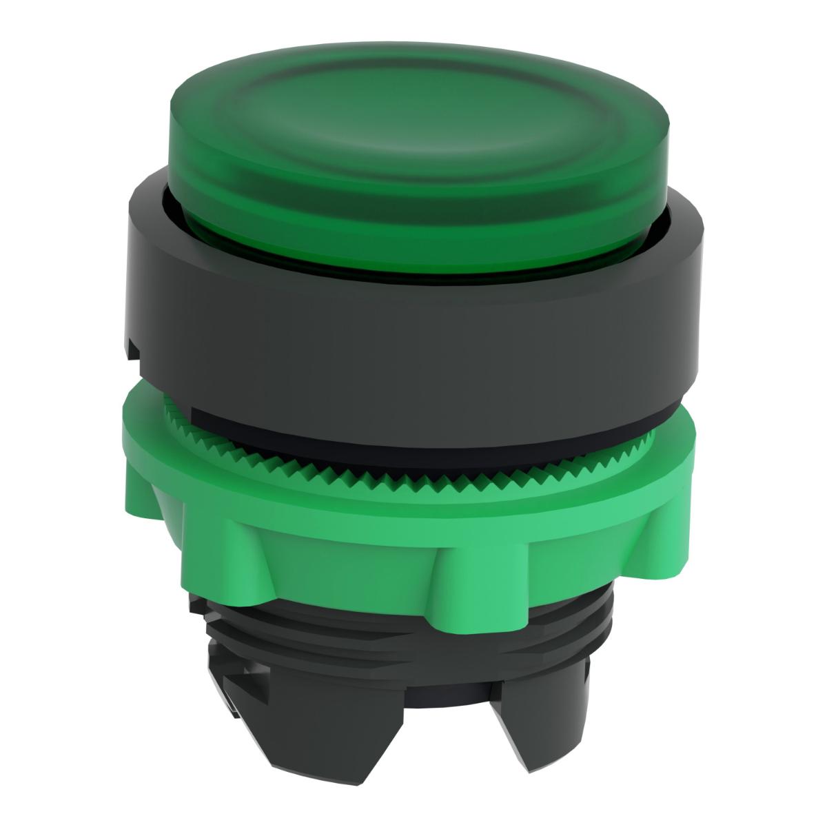 ILLUM P/BUTTON OPER PROJECT LED GRN 22mm