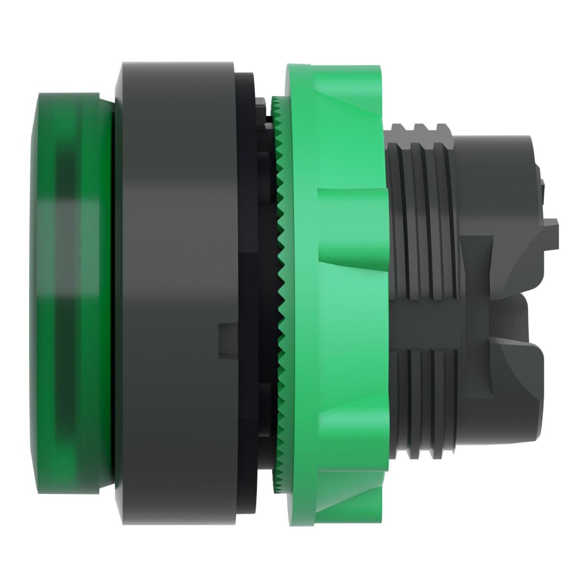ILLUM P/BUTTON OPER PROJECT LED GRN 22mm