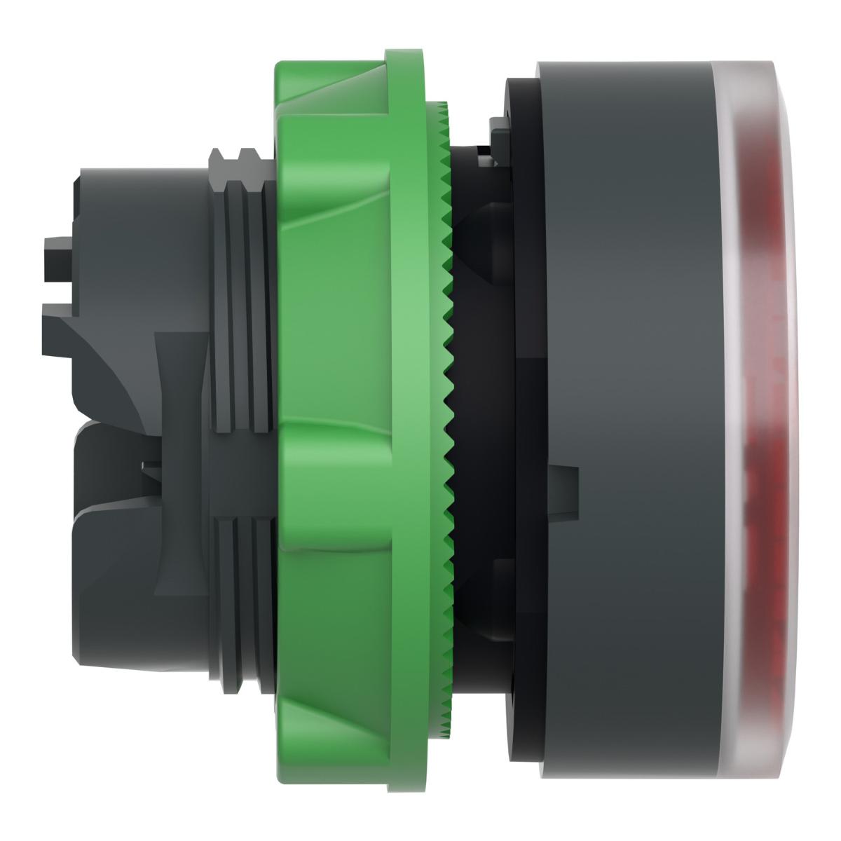 ILLUM P/BUTTON OPER FLUSH BA9S RED 22mm