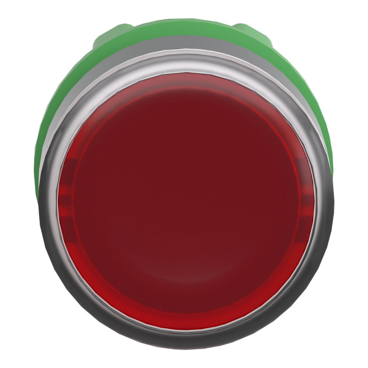 ILLUM P/BUTTON OPER FLUSH BA9S RED 22mm