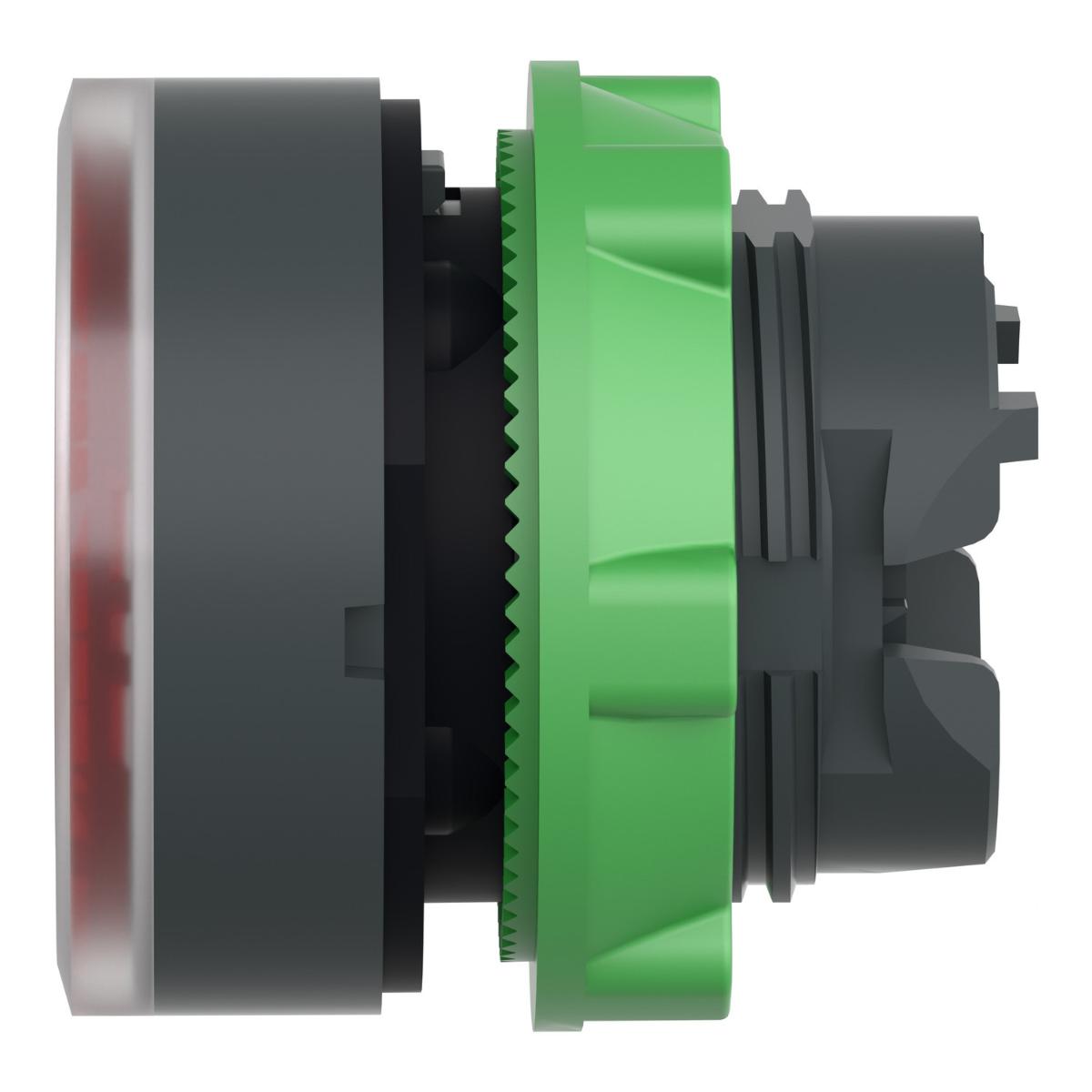 ILLUM P/BUTTON OPER FLUSH BA9S RED 22mm