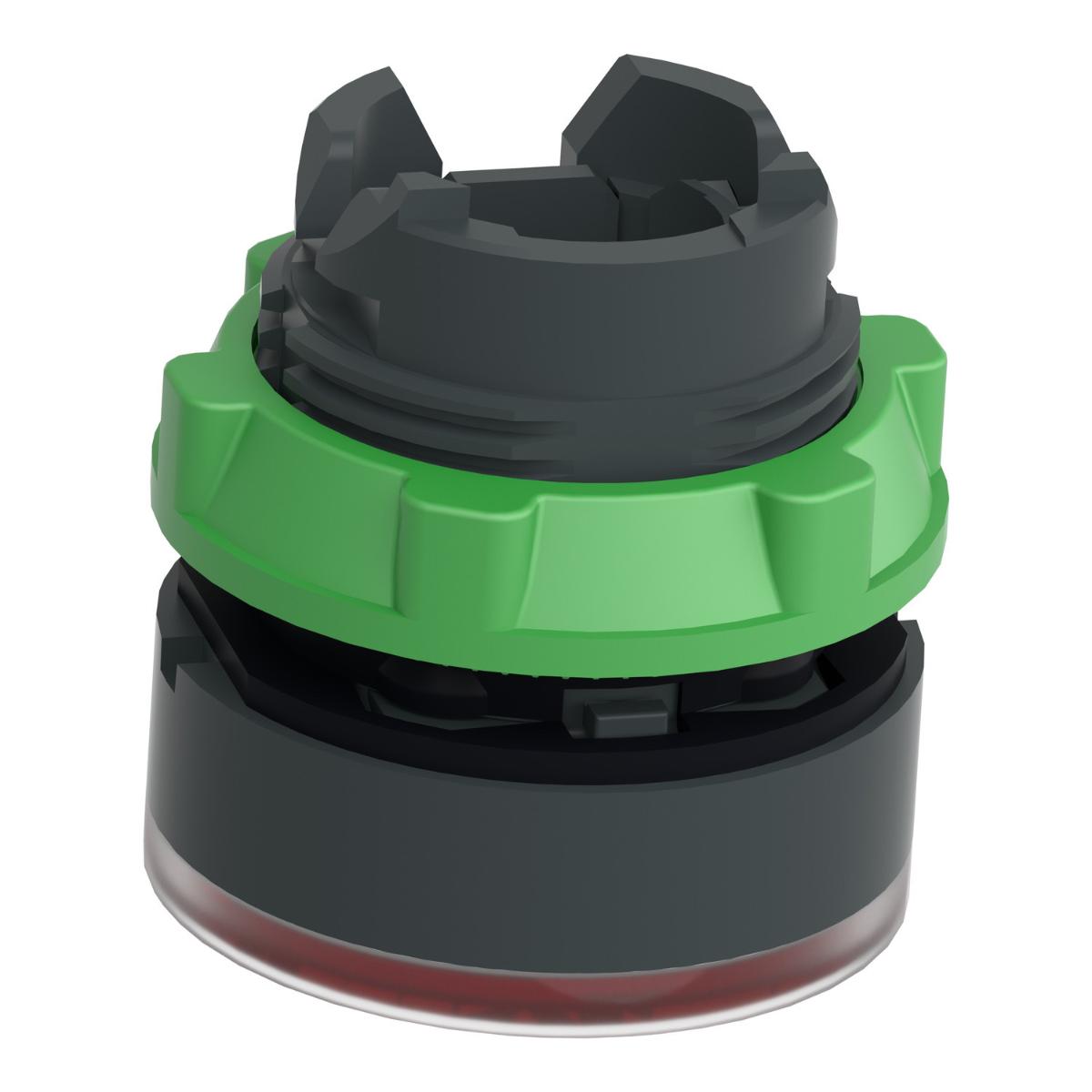 ILLUM P/BUTTON OPER FLUSH BA9S RED 22mm