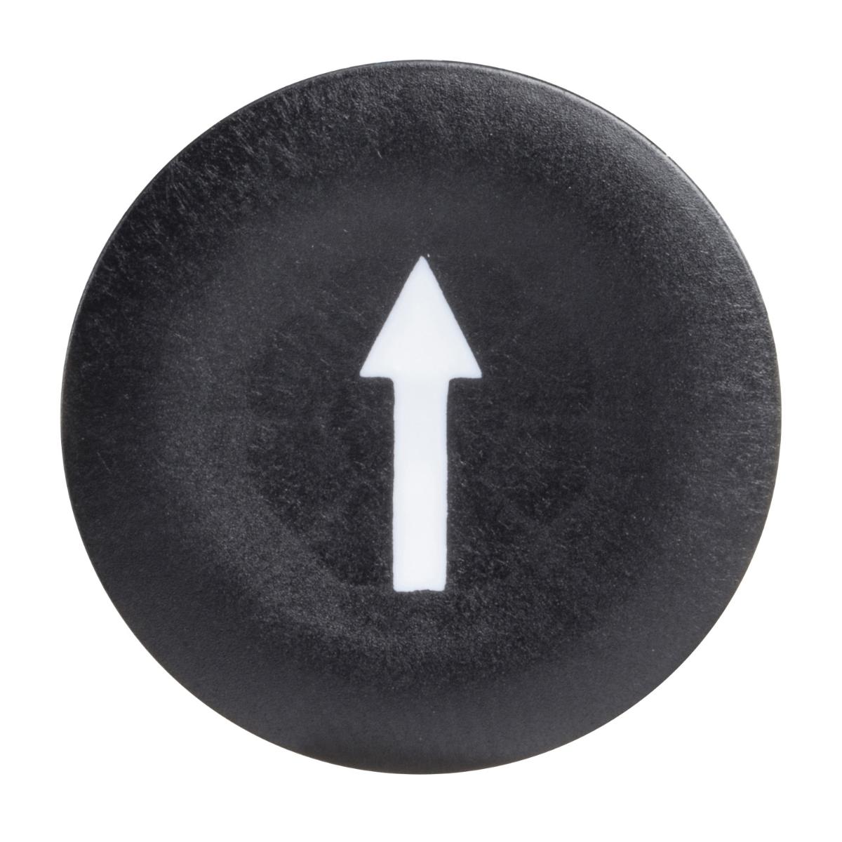 CAP BLACK + WHITE ARROW FOR P/BUTTON