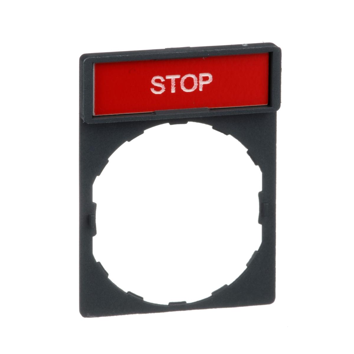 LEGEND PLATE STOP 30X40MM