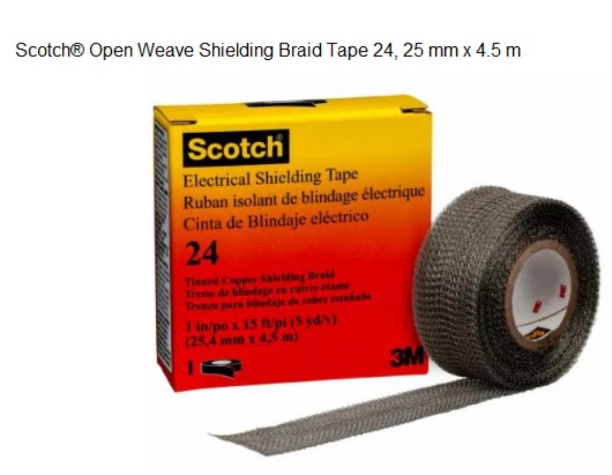 SHIELDING TAPE 25mm X 4.5M SILVER