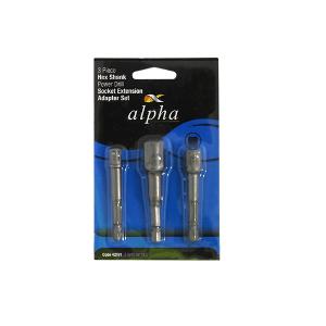 ADAPTOR SET HEX DRIVE SQUARE 3PCE ADAPTOR SET HEX DRIVE SQUARE 3PCE