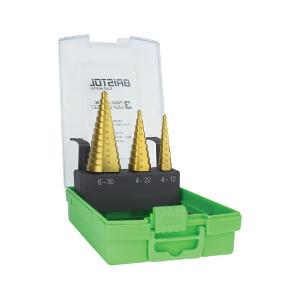 BRISTOL STRAIGHT FLUTE STEP DRILL SET 3P BRISTOL STRAIGHT FLUTE STEP DRILL SET 3P