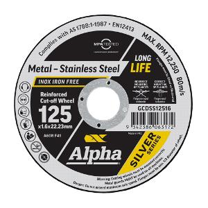 S/S CUTTING DISC 125mm X 1.6mm S/S CUTTING DISC 125mm X 1.6mm