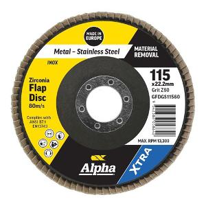 S/S FLAP DISC 115mm X ZK60 S/S FLAP DISC 115mm X ZK60