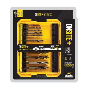 10PC ONSITE PLUS IMPACT STEP TIP DRILL 10PC ONSITE PLUS IMPACT STEP TIP DRILL