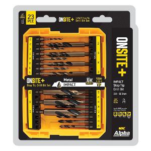23 PC ONSITE PLUS IMPACT STEP TIP DRILL 23 PC ONSITE PLUS IMPACT STEP TIP DRILL