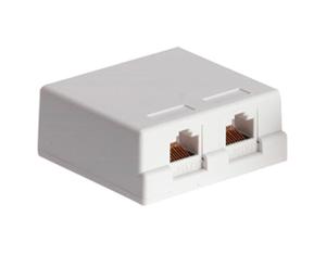 CAT6 RJ45 SURFACE MOUNT SOCKET DOUBLE