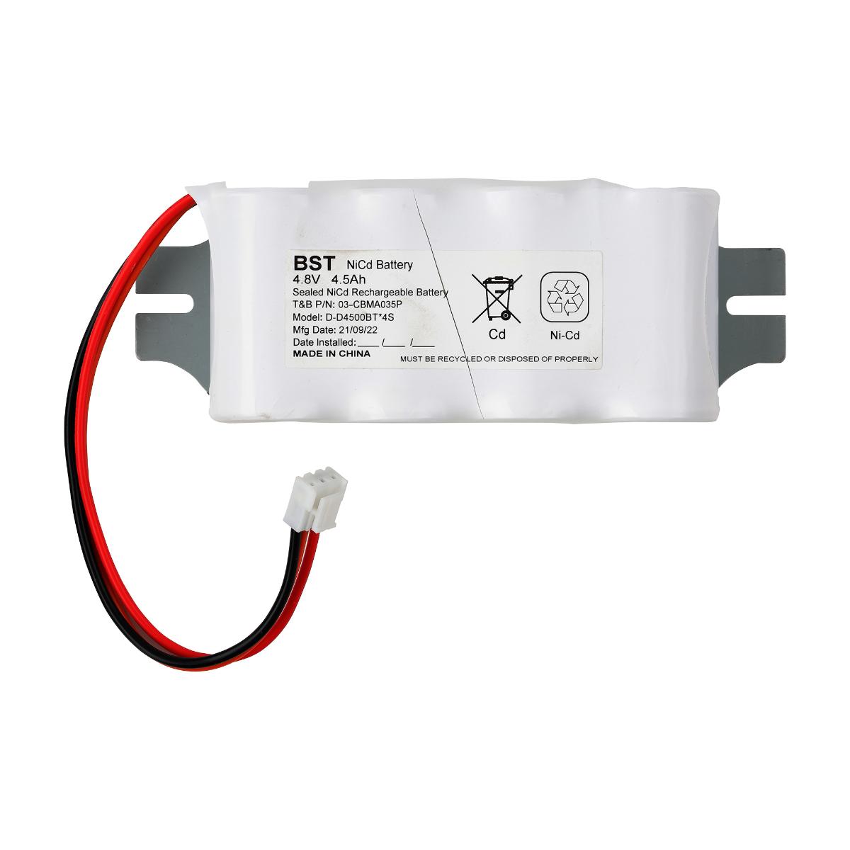 BATTERY PACK 4CELL NICAD D SIDE BY SIDE