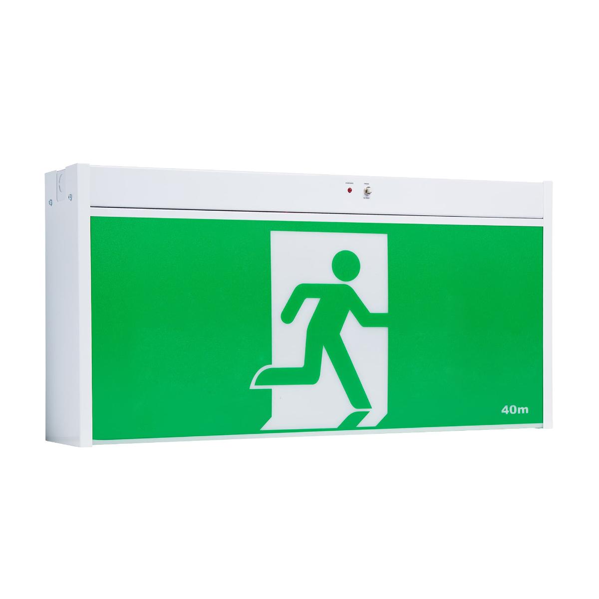 NEXUS RF LED EMERG EXIT PLAT JUMBO CM SS