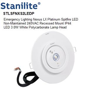 NEXUS LX LED EMER REC SPITFIRE PLAT 2LED NEXUS LX LED EMER REC SPITFIRE PLAT 2LED