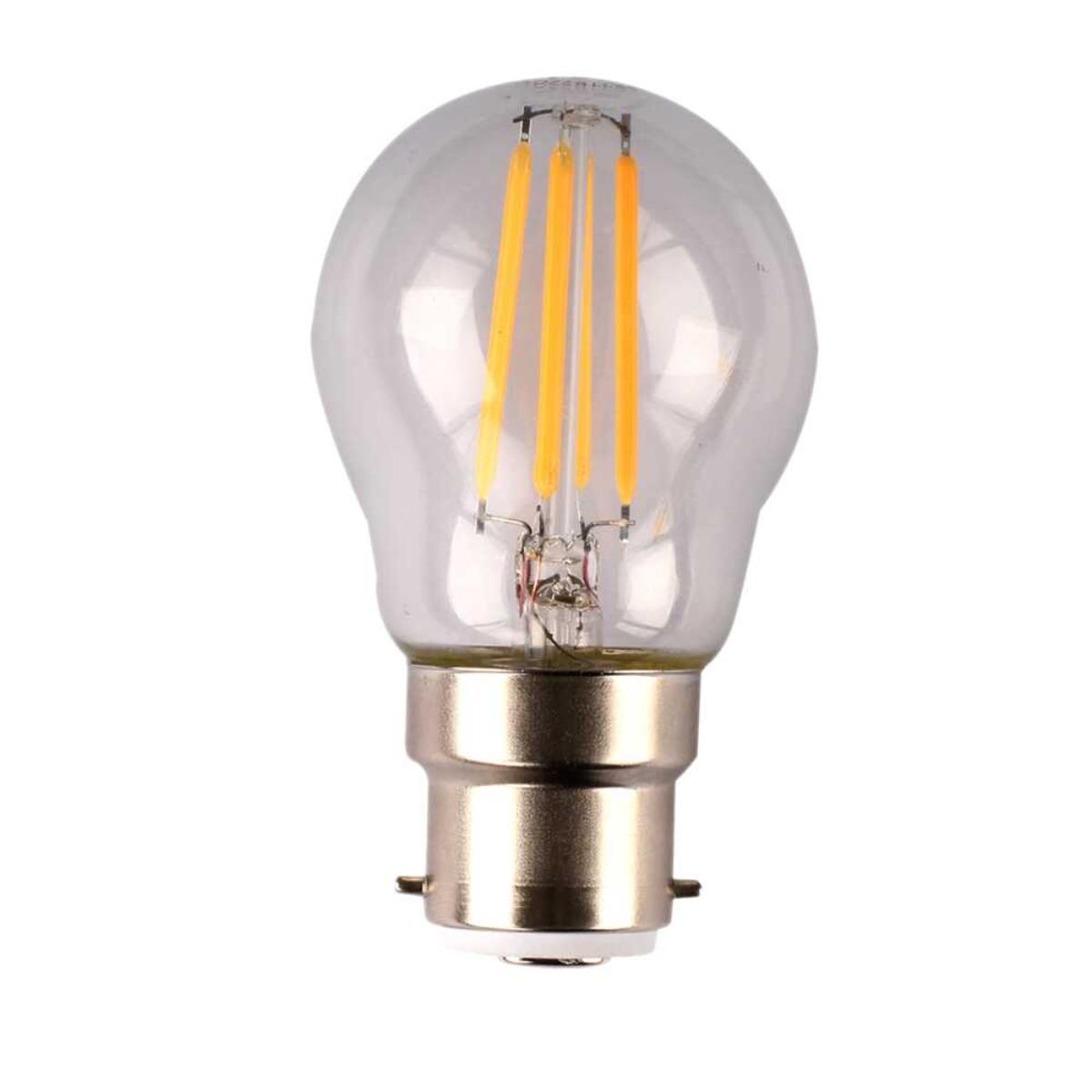 LED FANCY RND LAMP 4W BC B22 2700K DIM
