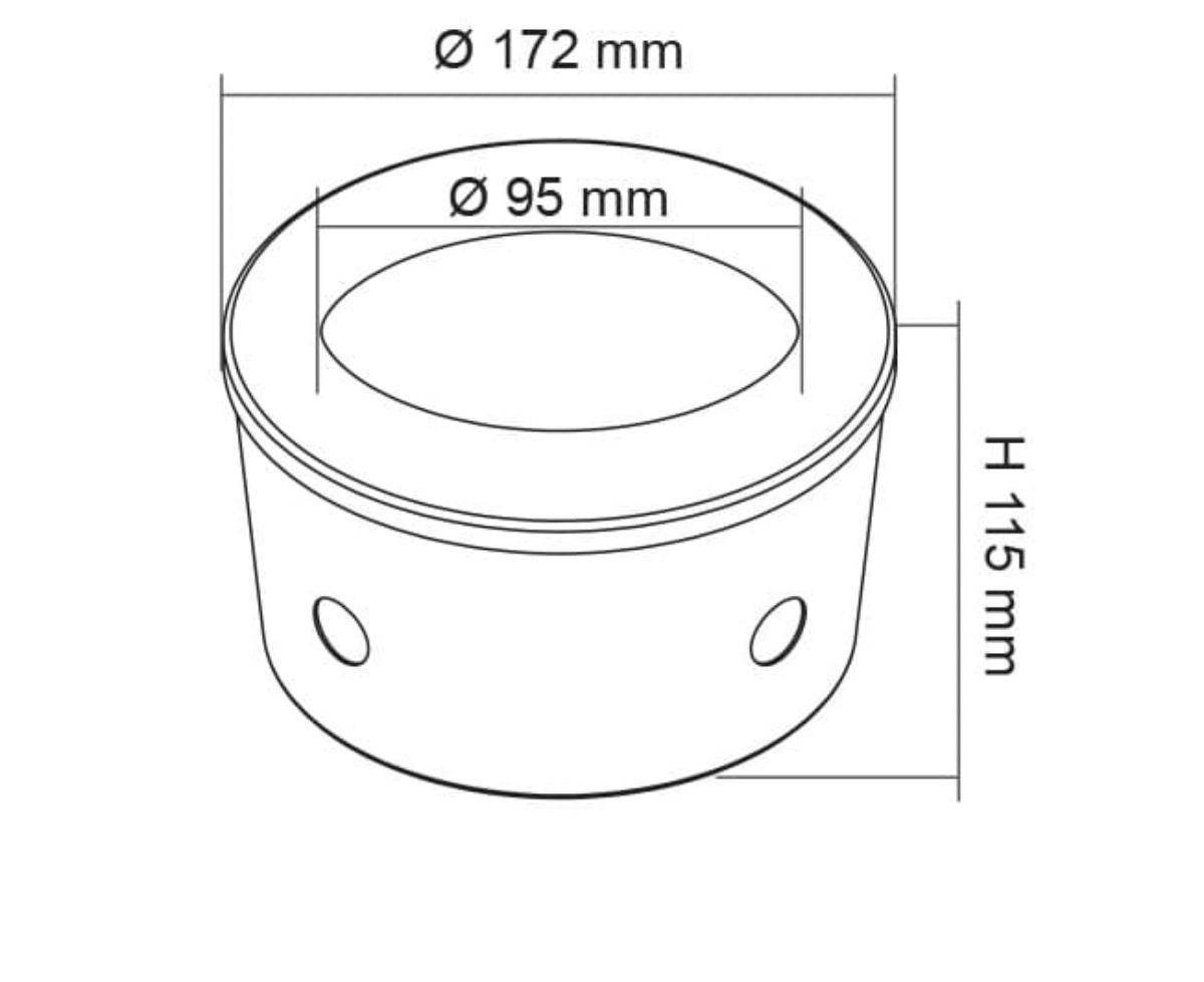 CONCRETE CAN INSERT FOR DOWN LIGHTS