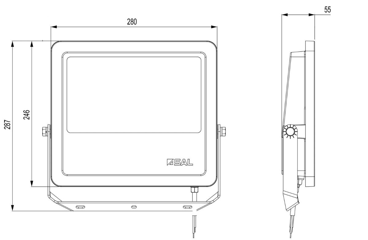 LED FLOODLIGHT TRADESTAR 100W CCT IP66