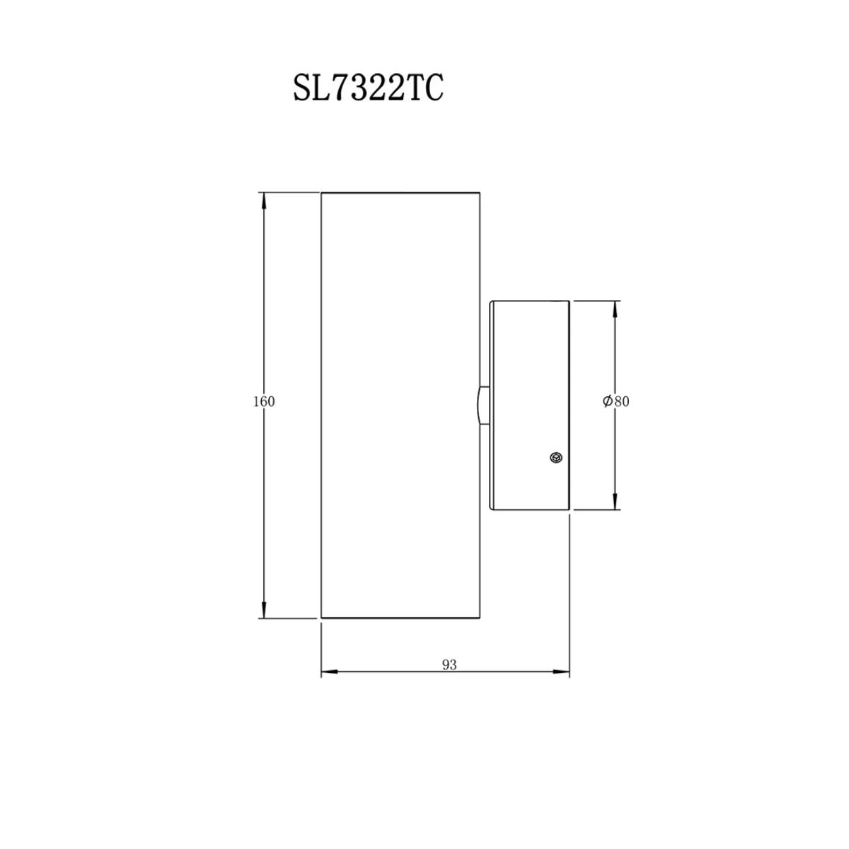 LED WALL LGT UP/DN BONDI II 10W CCT BLK